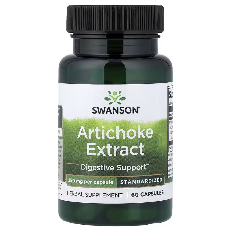 Артишок, 250 мг, Artichoke Extract, Swanson, 60 капсул