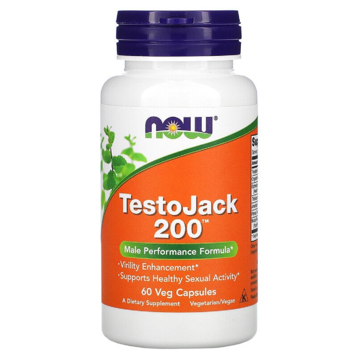 Репродуктивне Здоров'я Чоловіків ТестоДжек, TestoJack 200, Now Foods, 60 вегетаріанських капсул