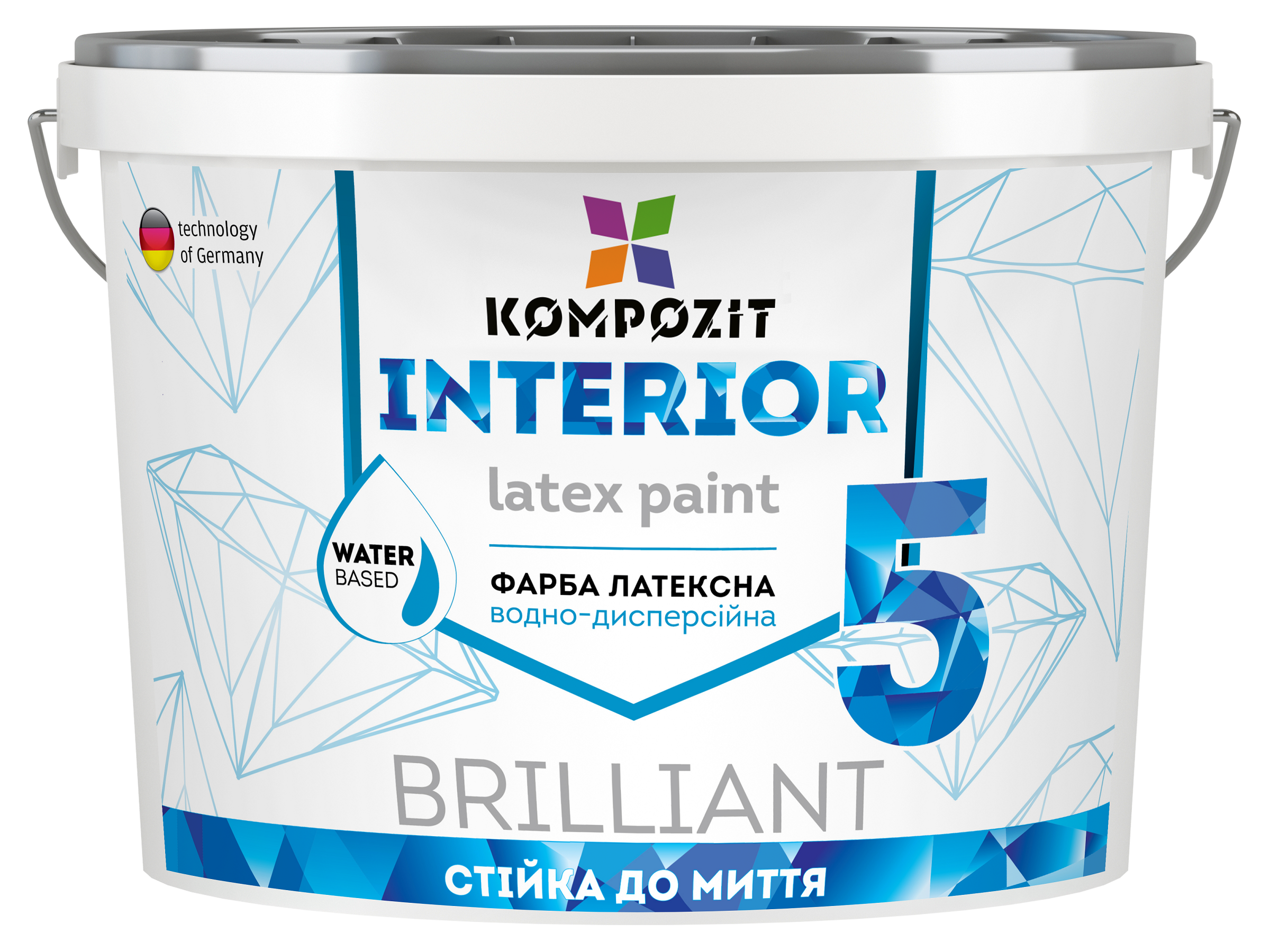 Фарба інтер’єрна INTERIOR 5, Глибоко-матовий, 7 кг, Білий