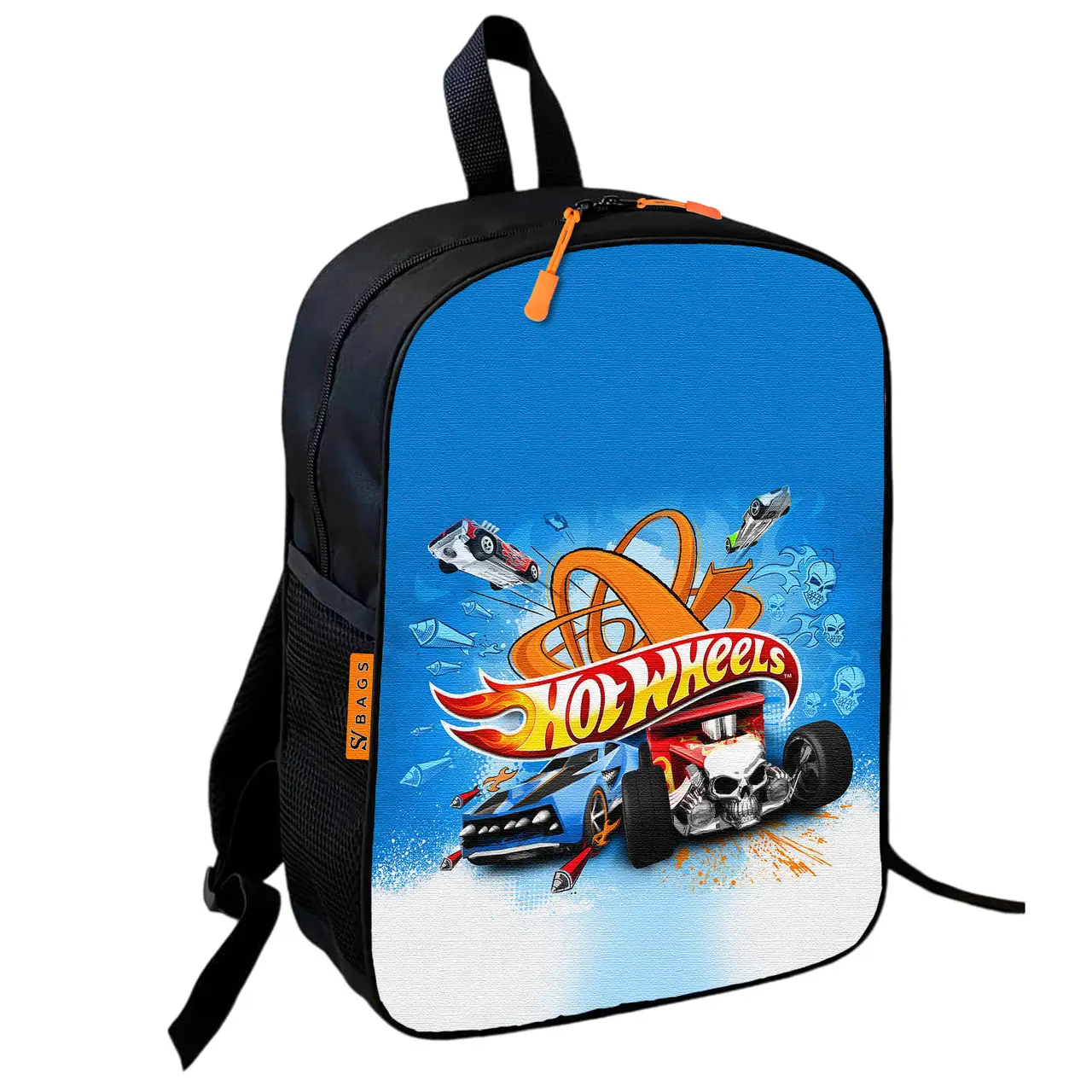 Рюкзак шкільний дитячий 36х27см Хот Вілс «Hot Wheels» з машинкою для хлопчика (00772)