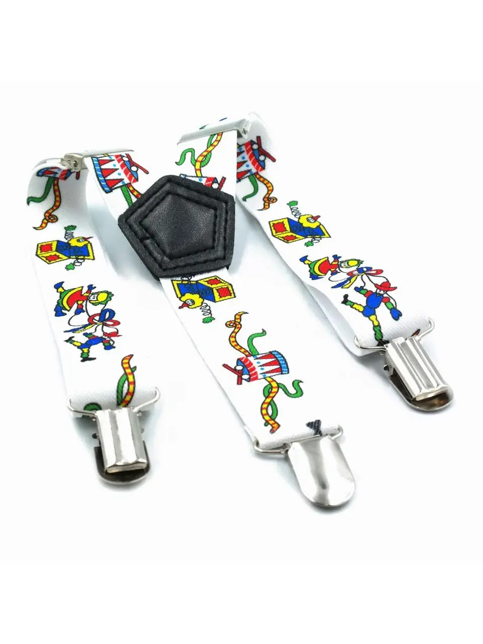 Підтяжки дитячі Weatro Білі det-pd-043