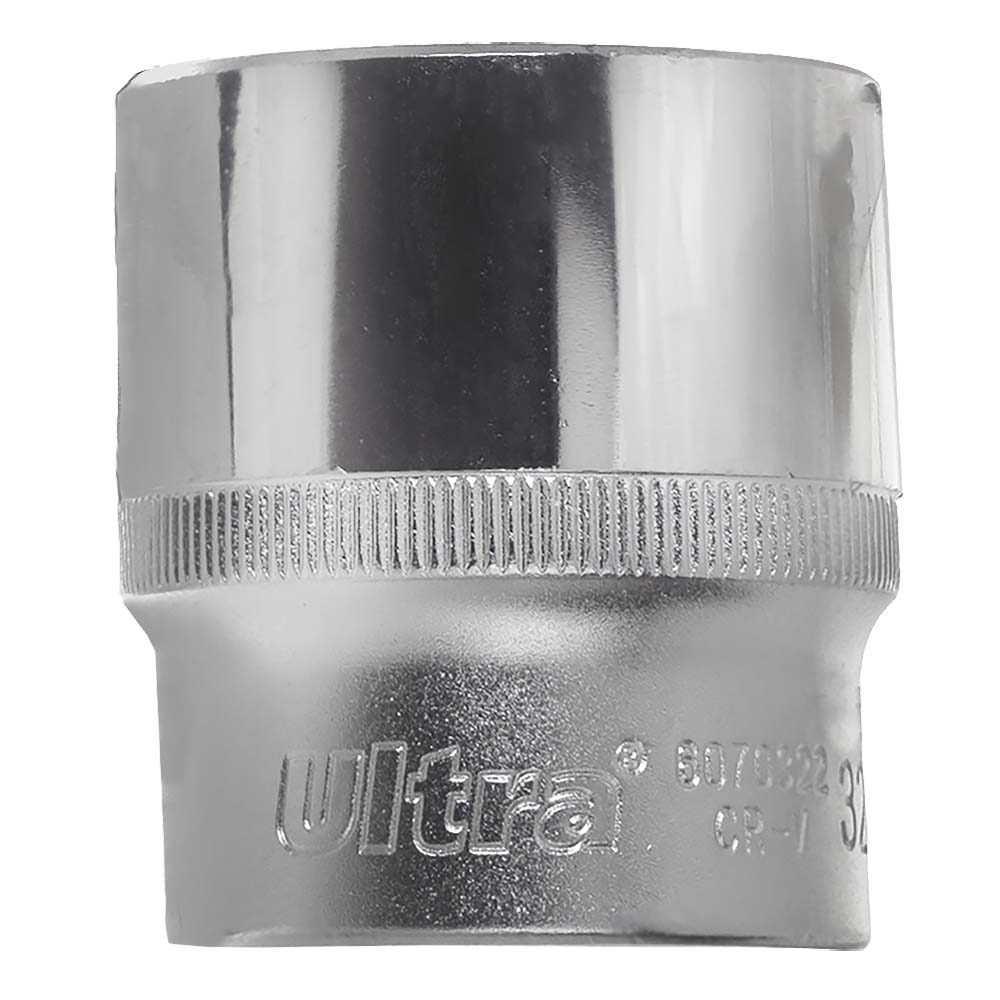 Насадка шестигранная короткая 1/2" 32мм CrV ULTRA (6070322)