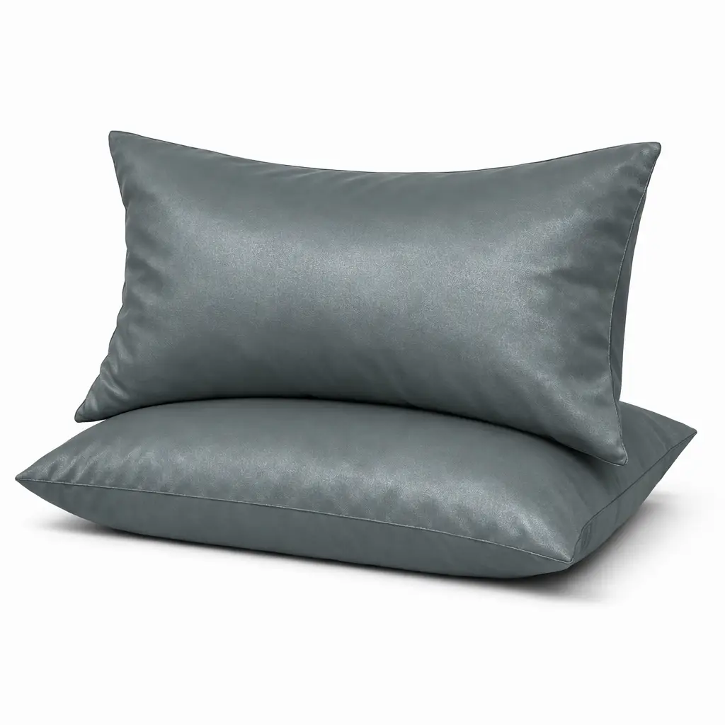Комплект наволочок Ecotton 50х70 см 2 шт темно-сірого кольору Nid Grey