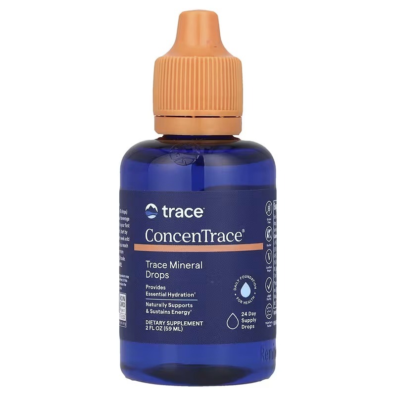 Повний спектр мікроелементів у краплях, ConcenTrace, Full Spectrum, Trace, 59 мл