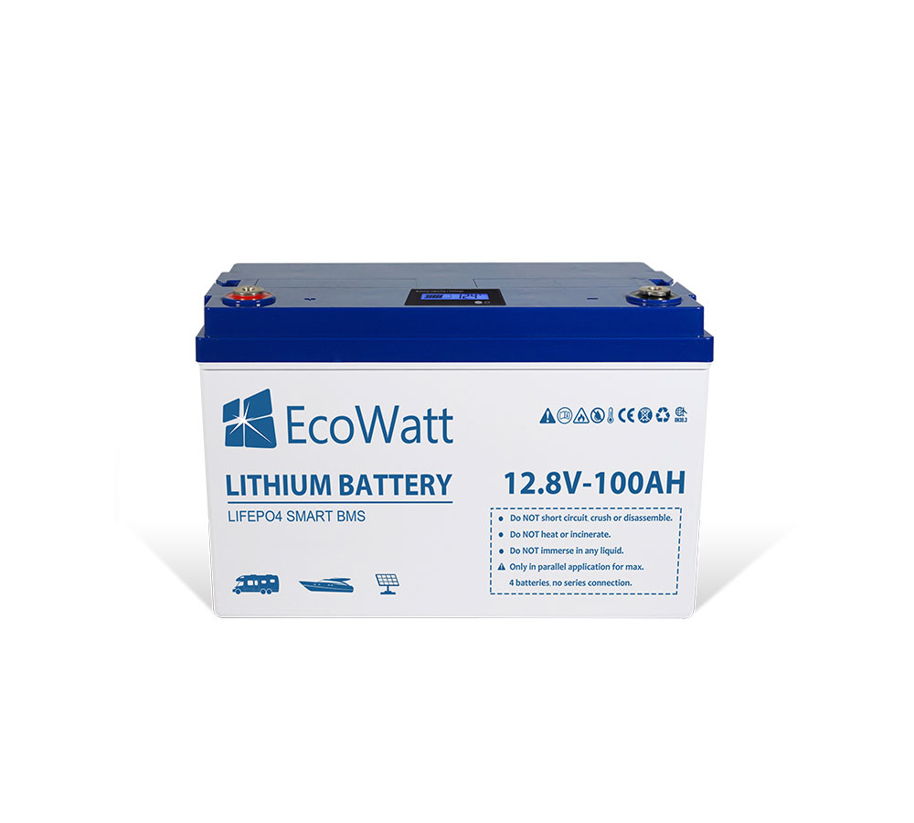 Літієва батарея Ecowatt LED LiFePO4 12,8 В 100Ah