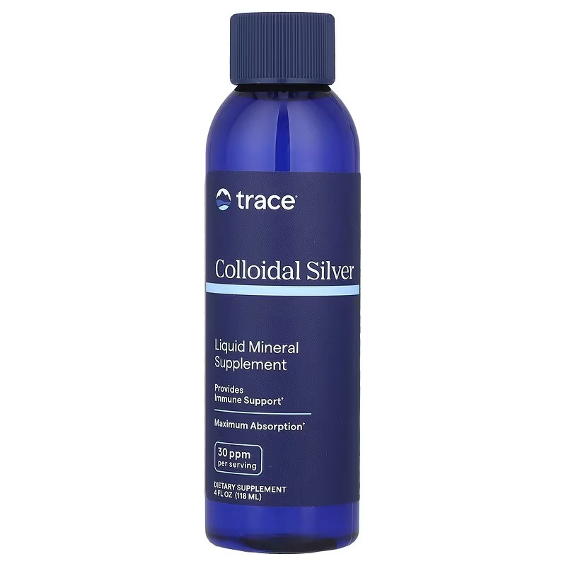 Колоїдне срібло, Colloidal Silver, Trace, 118 мл