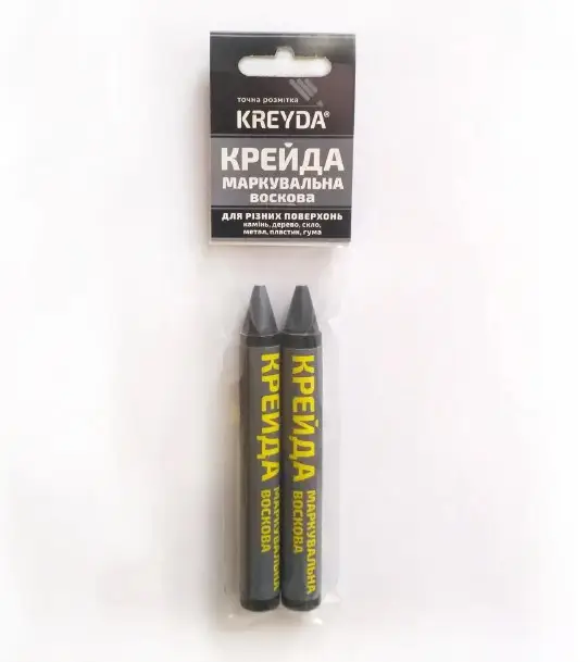 Крейда воскова для маркування Універсальна (2шт), чорний