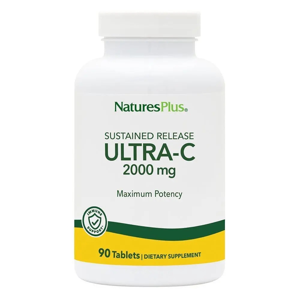 Вітамін С, Ultra-C, 2000мг, Natures Plus, 90 таблеток