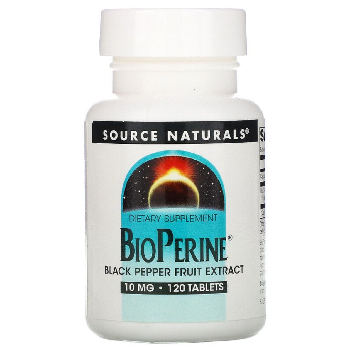 Біоперин (Екстракт Чорного Перцю) 10мг, Source Naturals, 120 таблеток