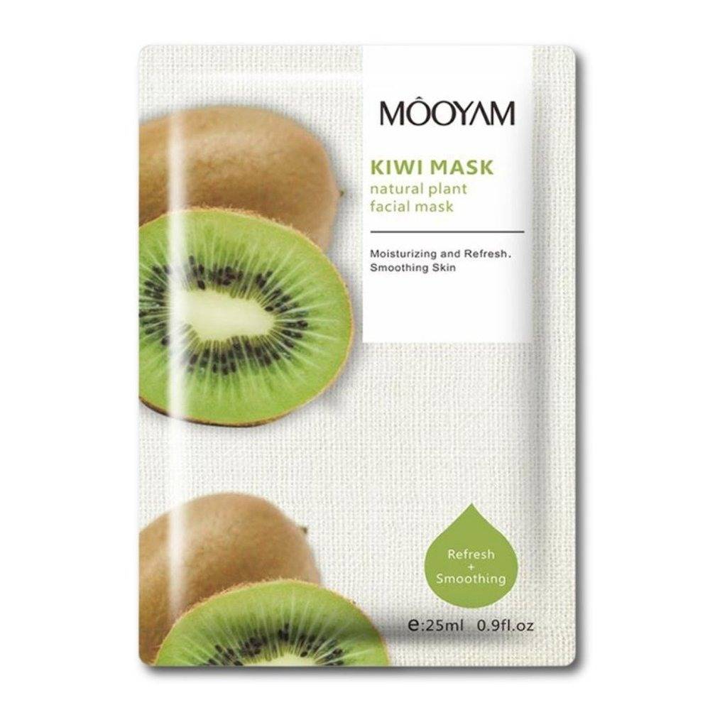 Тканинна маска з ківі "Розгладжування та Оновлення" MOOYAM Smoothing and Refresh