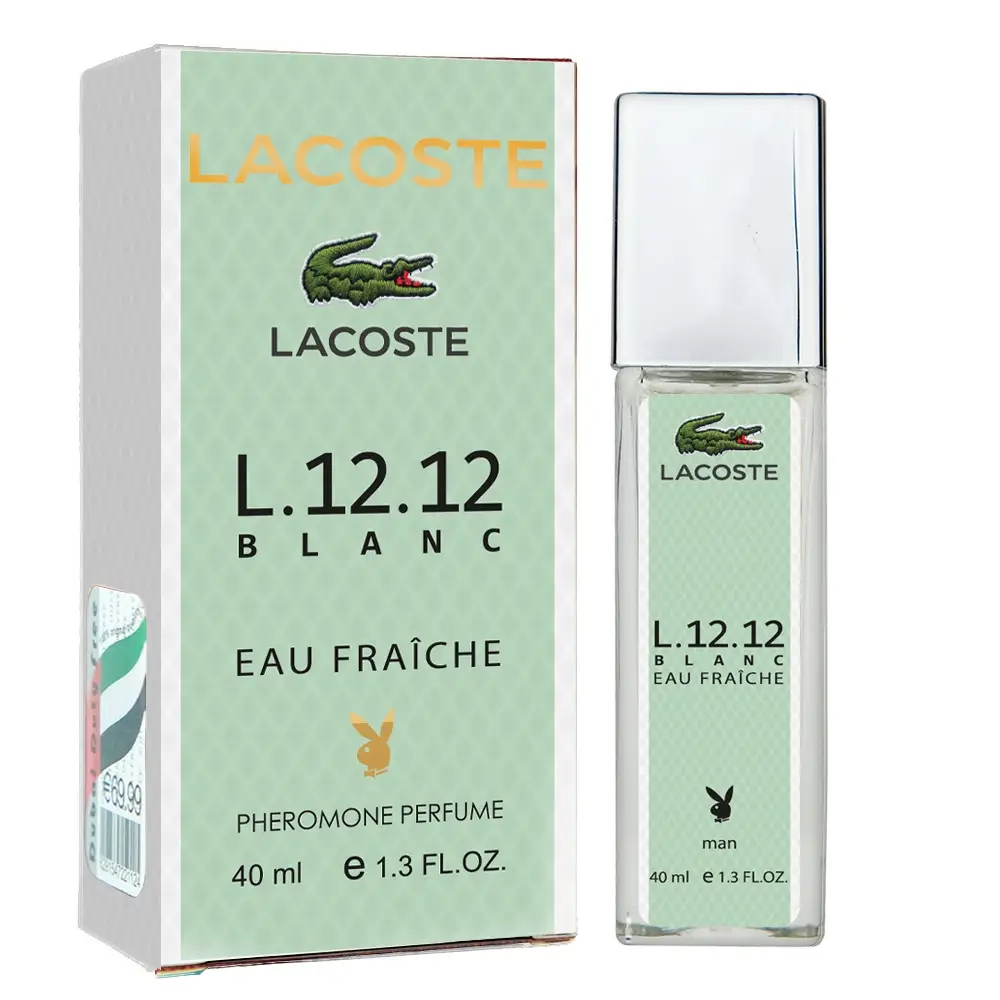 Lacoste L.12.12 Blanc Eau Fraiche Pheromone Parfum мужской 40 мл