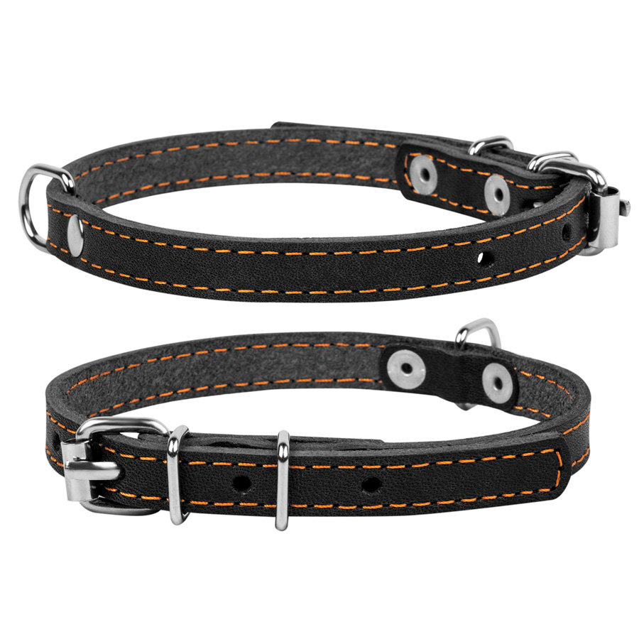 Нашийник "CoLLaR" одинарний (ширина 14мм, довжина 27-35см) чорний