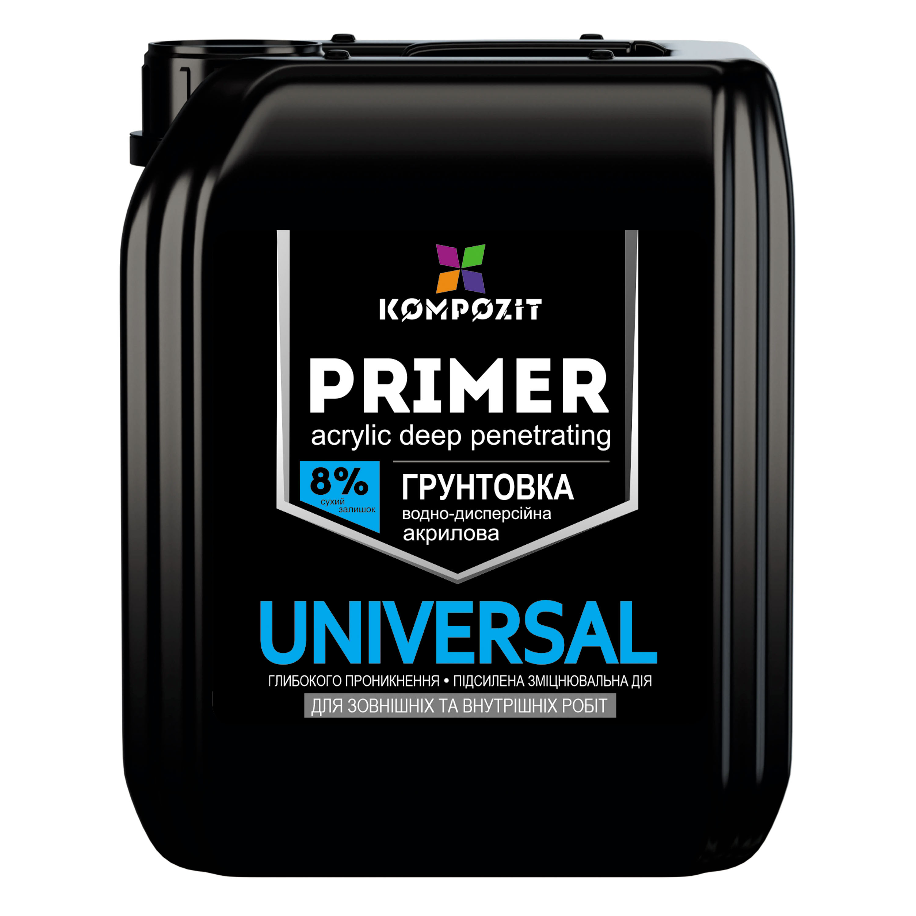 Ґрунтовка акрилова UNIVERSAL, 1 л, Прозорий