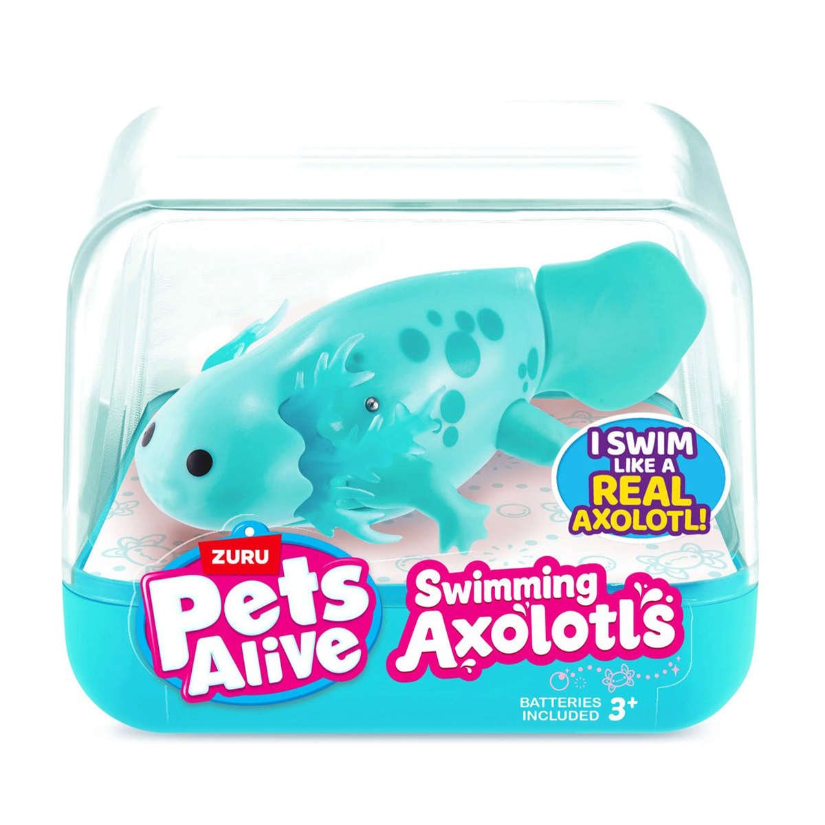 Інтерактивна іграшка PETS ALIVE S1 – АКСОЛОТЛЬ (бірюзовий)
