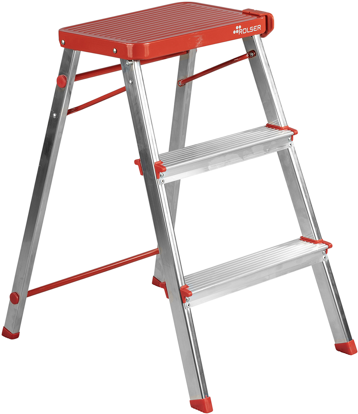 Драбина Rolser Taburete M/3 3 щаблі Rojo (MET3001-1009)