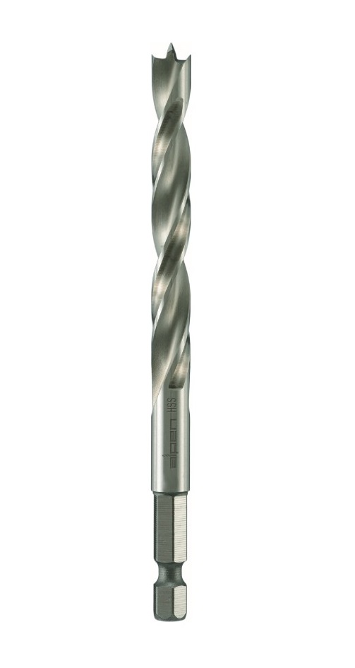Свердло по дереву Profi Holz HSS Ø4 мм із шестигранним хвостовиком 1/4", Alpen 0062200400100