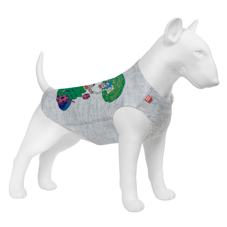 Майка для собак WAUDOG Clothes малюнок "Рік та Морті 3", M40, B 62-68 см, С 35-40 см