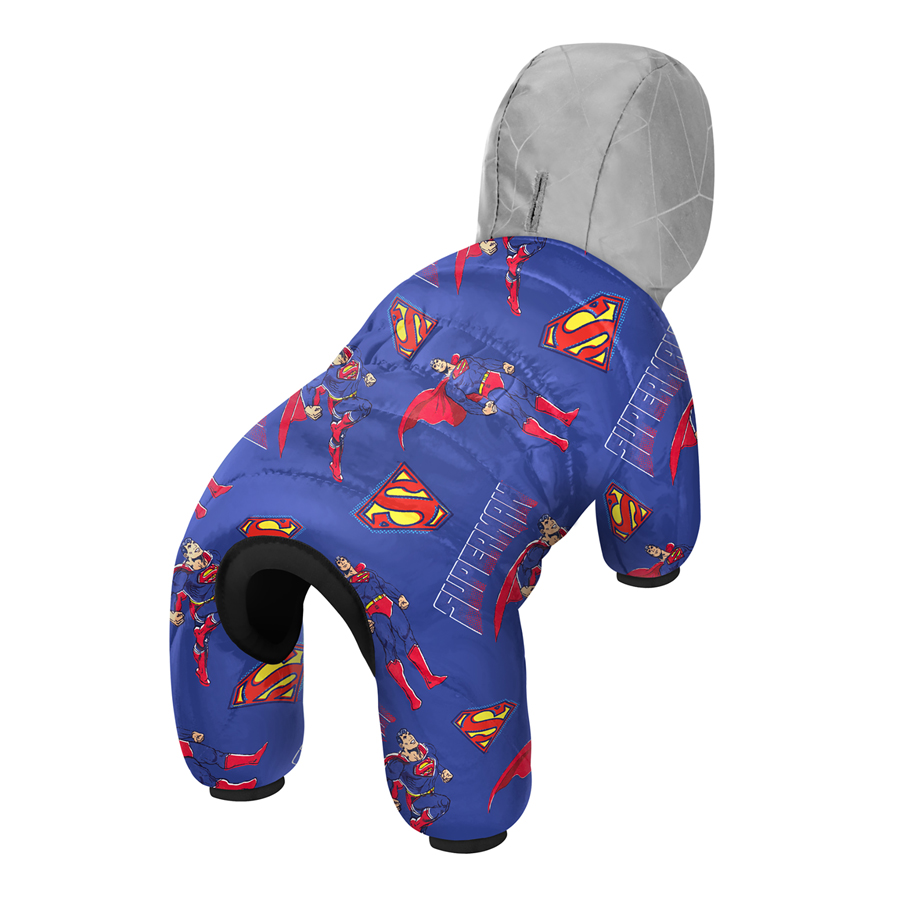 Комбінезон для собак WAUDOG Clothes малюнок "Сила Супермена", L50, В 70-74 см, С 47-50 см