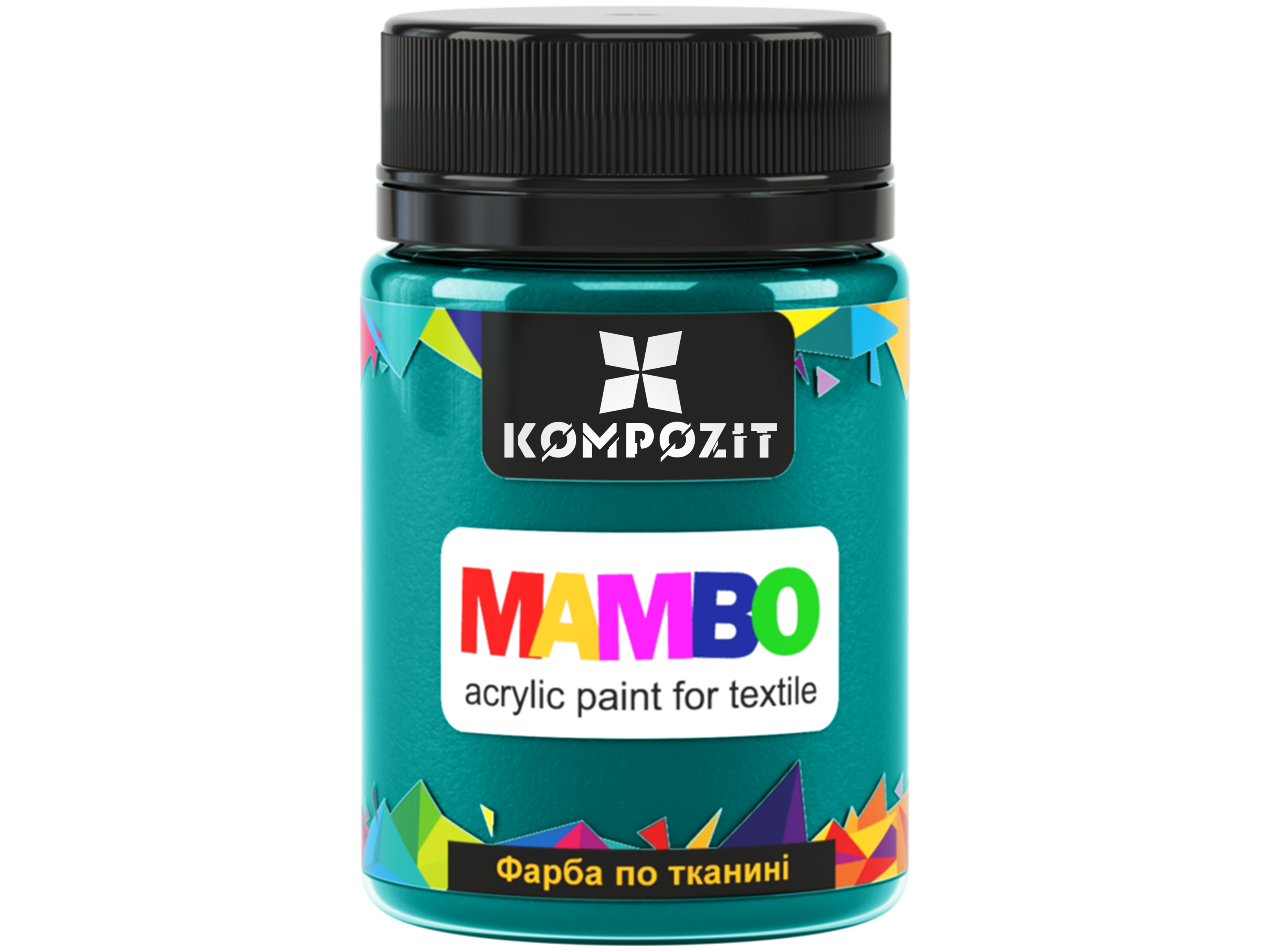 Фарба по тканині MAMBO ART Kompozit, 50 мл, 13 зелений темний