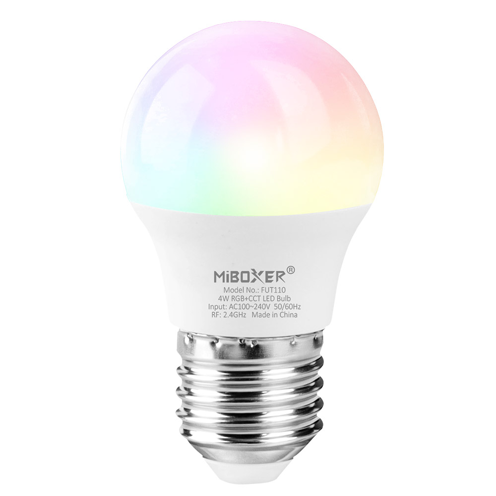 Розумна LED лампа 4 Вт, Е27, 2700-6500К+RGB, RF 2,4G Mi-light
