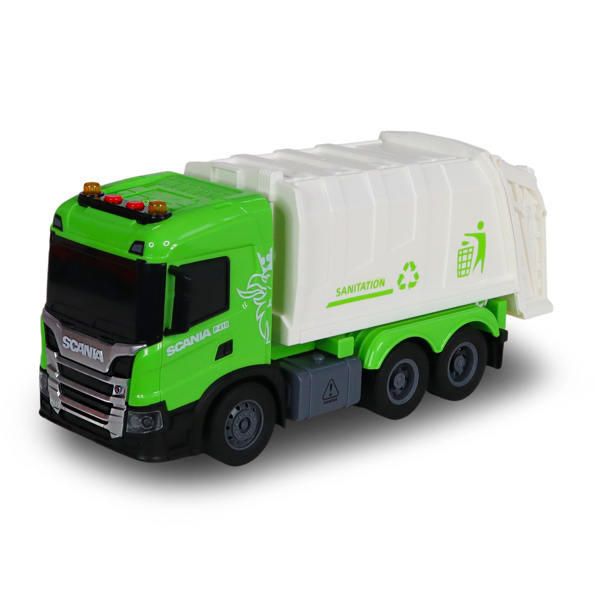 Автомодель серії "Big Truck" – СМІТТЄВОЗ SCANIA (світло, звук)