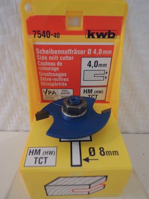 Фреза по дереву дискова НМ 4 мм, kwb 7540-40