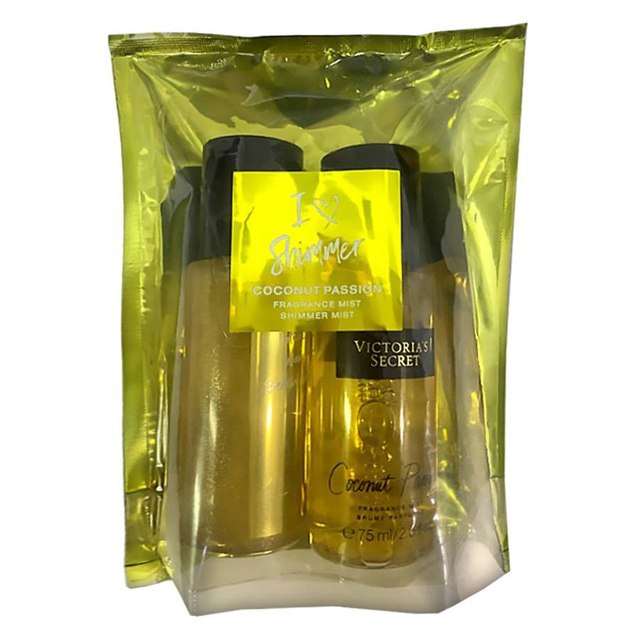 Подарочный набор Victoria`s Secret I Love Shimmer Coconut Passion ( Мист и Спрей-Шиммер)