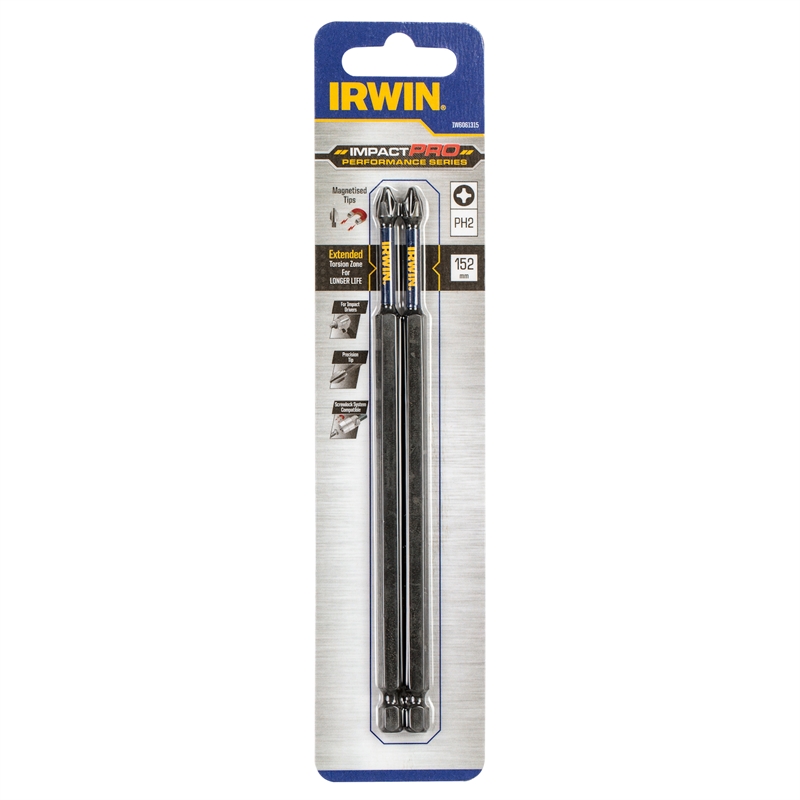 Біта Impact Pro Performance 152 мм PH2 2 шт, Irwin IW6061315