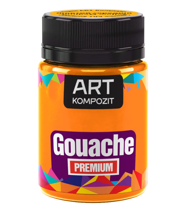 Гуаш художня PREMIUM "ART Kompozit", 60 мл, Жовтий середній