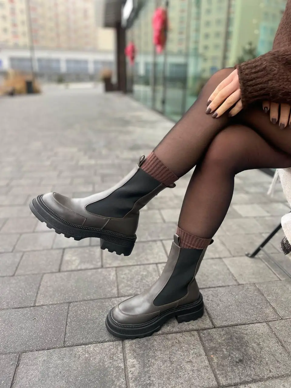 Черевики жіночі KATI SHOES 314 коричневі (зима, шкіра натуральна) (5732) 38