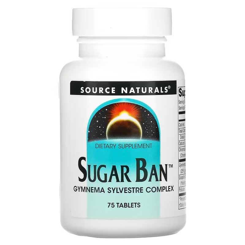 Контроль цукру, Sugar Ban, Source Naturals, 75 таблеток