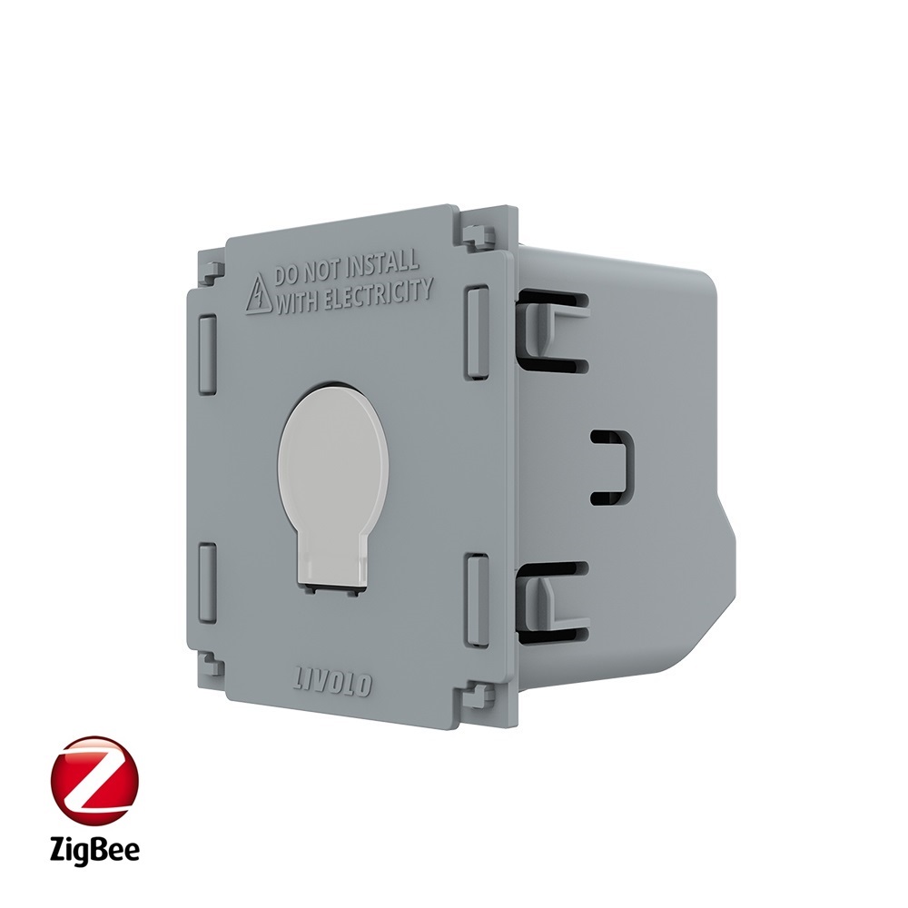Розумний сенсорний вимикач LIVOLO ZigBee, 5А 230В, без нейтралі, сумісний з Home Assistant (VL-FC1Z-2G)
