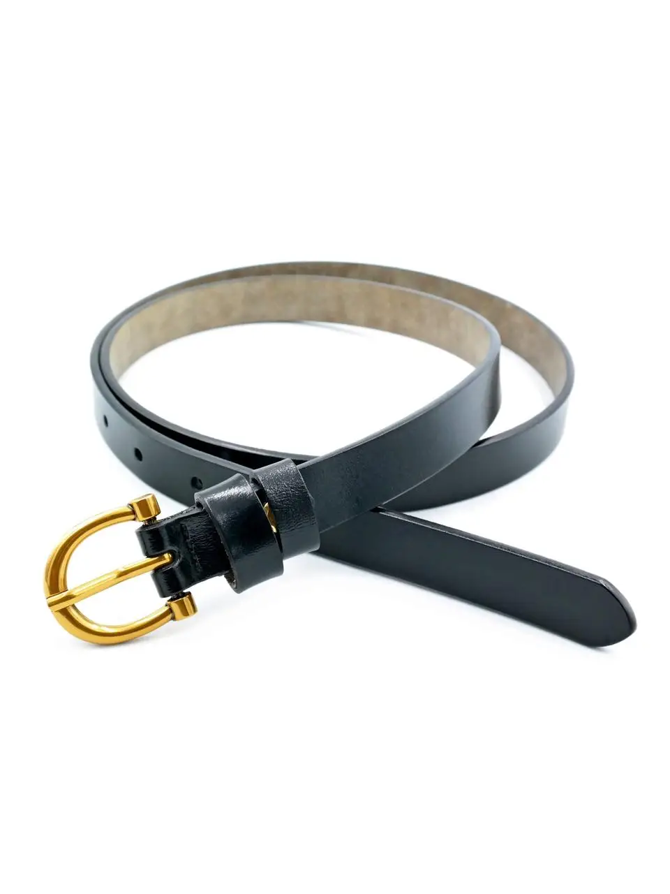 Жіночий шкіряний ремінь 1,8 х 110 см Weatro Чорний zhin-kit-18k-0066