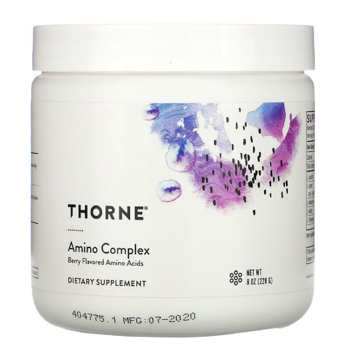 Комплекс амінокислот, смак ягід, Amino Complex, Berry Flavored, Thorne, 228 г (8 унцій)