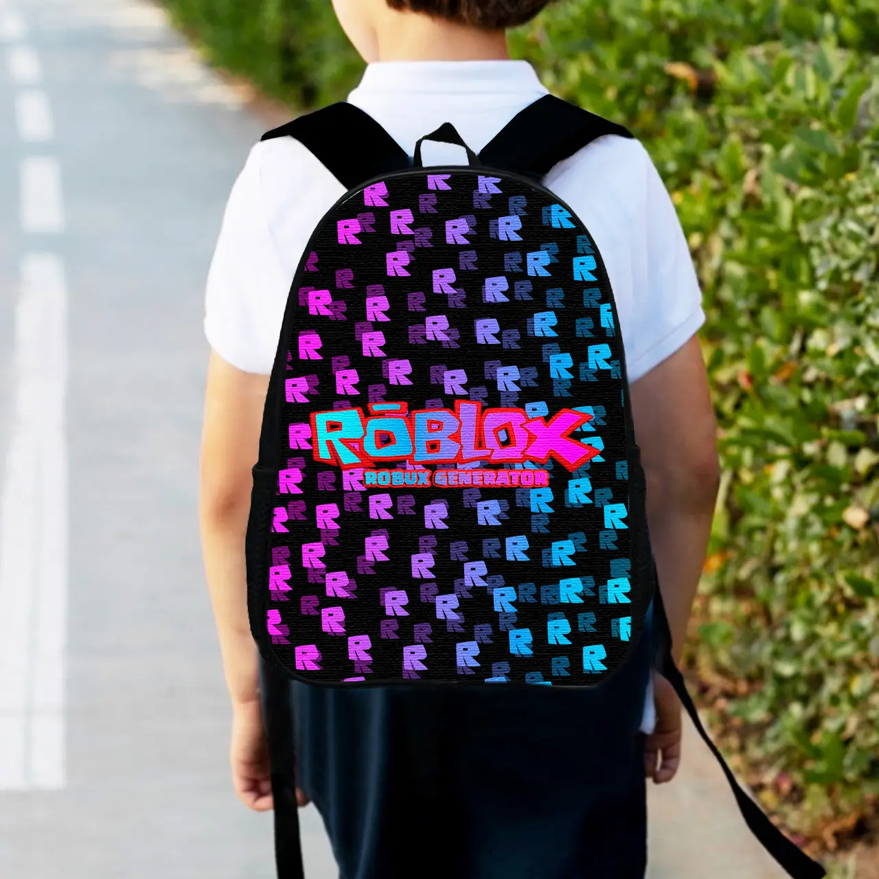 Рюкзак дитячий роблокс "Roblox" 34х27см, міський ранець для хлопчика з принтом (00373)