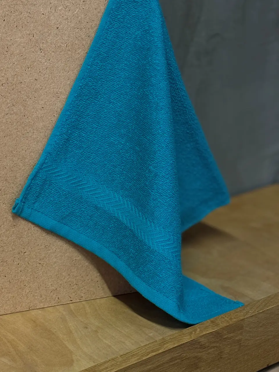 Комплект рушників Ecotton 30х50 см махрові 3 шт. серветки для рук 380 г/м² бірюзовий