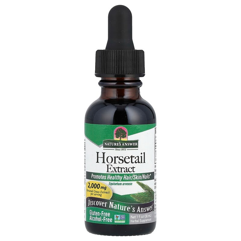 Екстракт хвоща польового без спирту, 2000 мг, Horsetail Extract, Nature's Answer, 30 мл