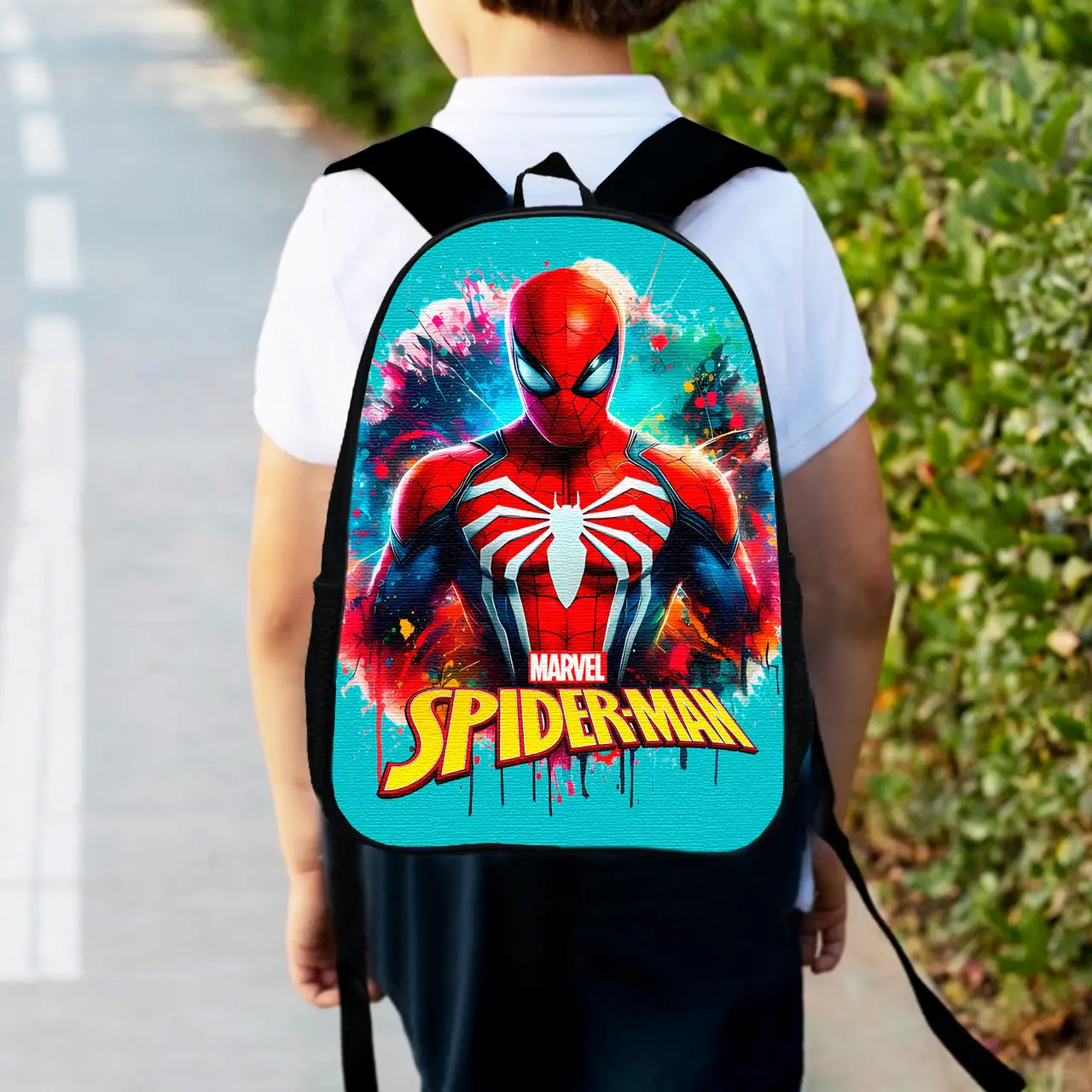 Рюкзак дитячий людина павук, спайдермен "Spiderman" 34х27см, міський ранець для хлопчика (00517)