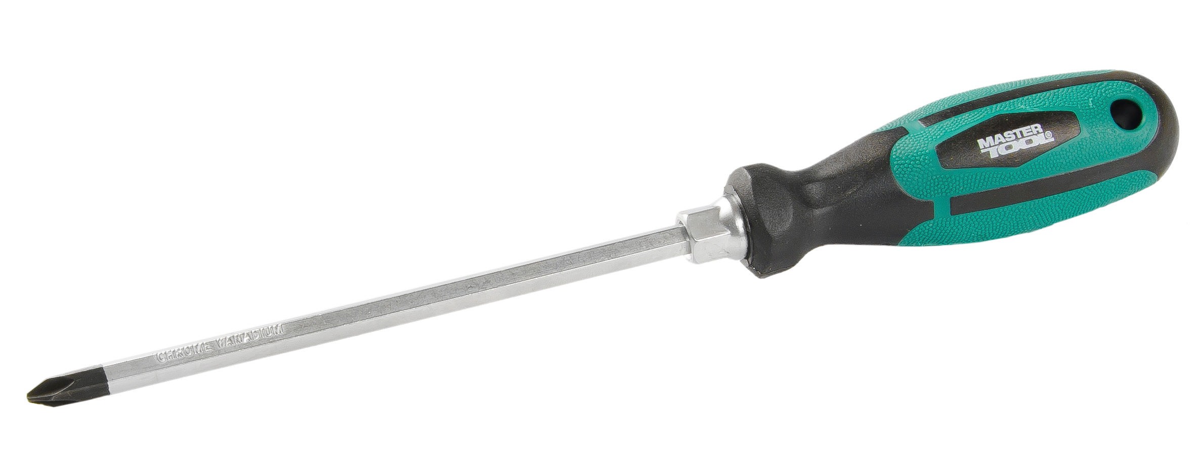 Викрутка хрестова магнітна MASTERTOOL HEXAGON РН2х150 мм ручка з TPR покриттям 45-8215