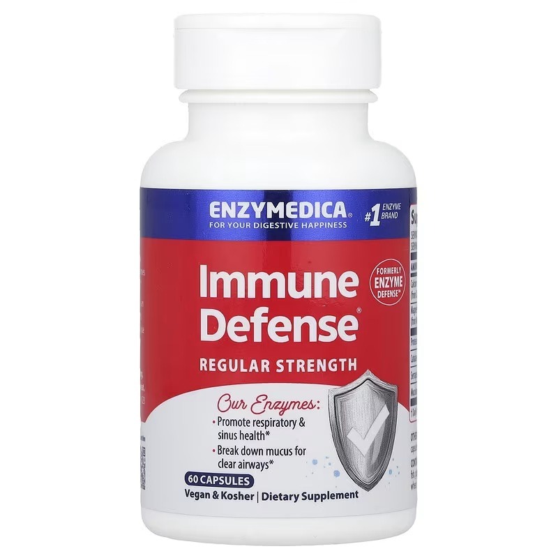 Ферменти для імунної системи, Enzyme Defense, Enzymedica, 60 капсул