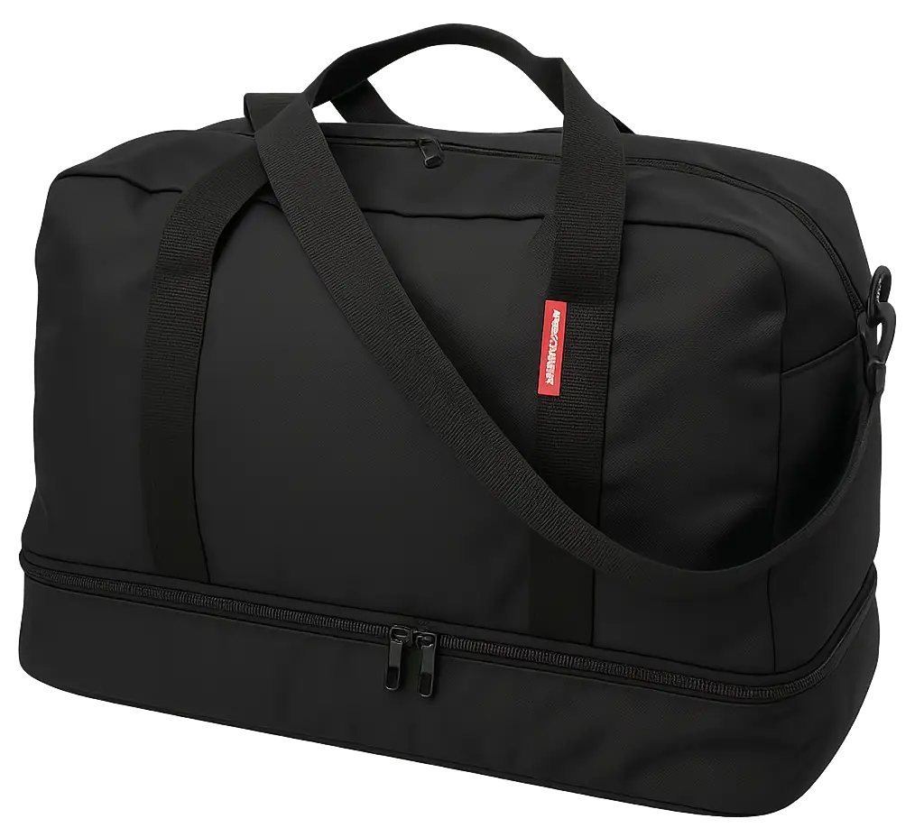 Дорожня сумка з відділом для взуття 40L Wallaby чорна