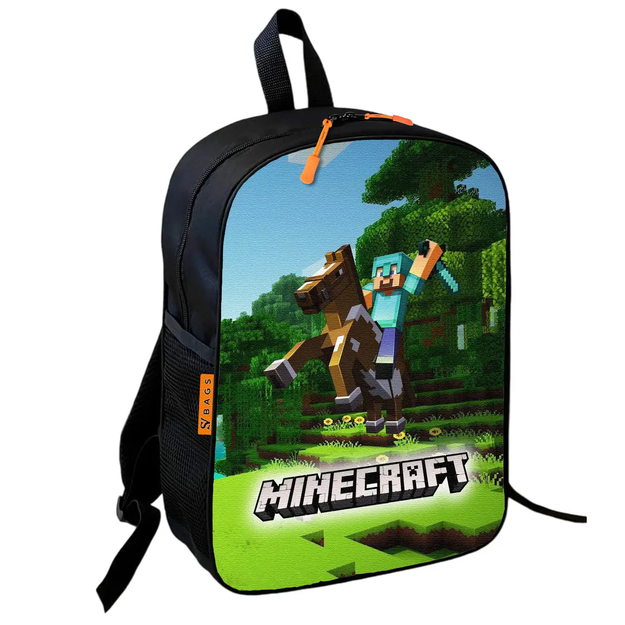 Рюкзак шкільний дитячий 36х27см Майнкрафт Кріпер «Minecraft» з принтом для хлопчика (00593)