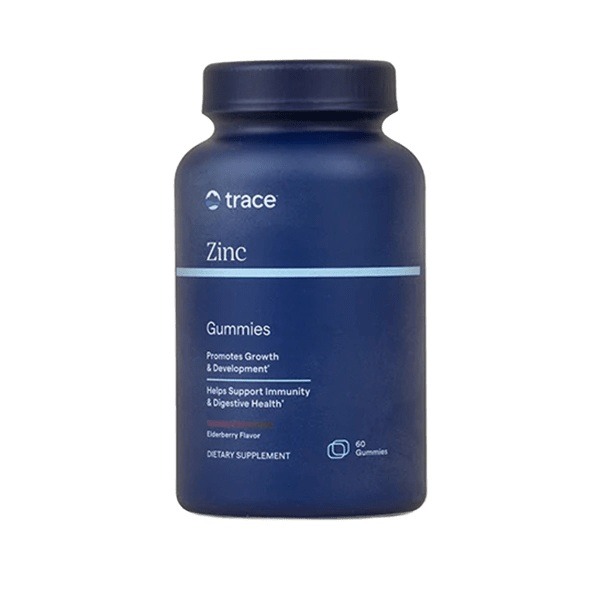 Цинк, 30 мг, смак бузини, Zinc Gummies, Trace, 60 жувальних цукерок