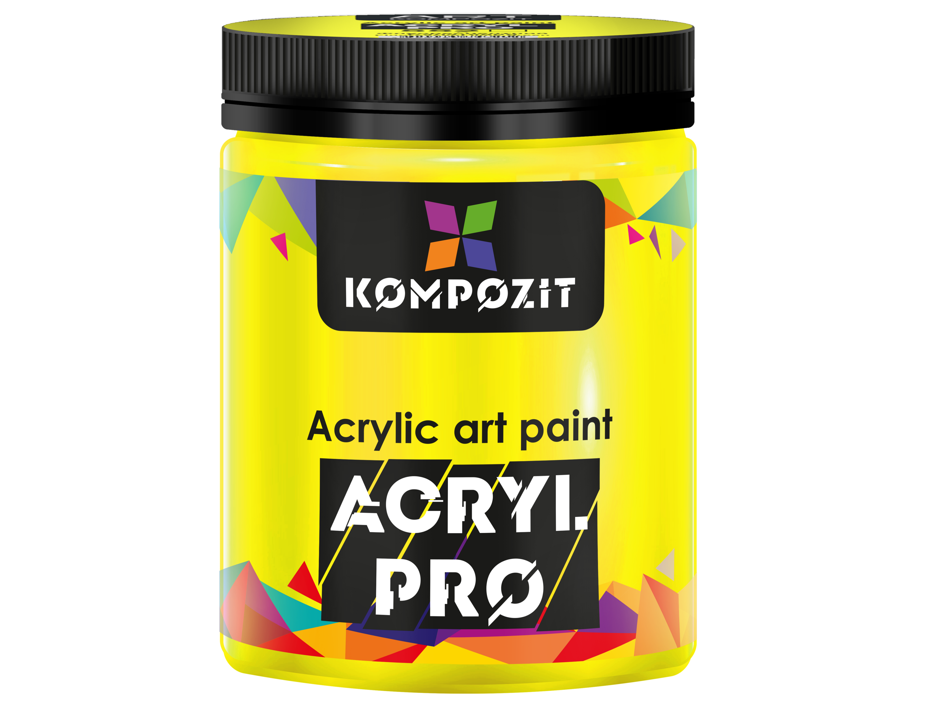 Фарба художня Серія "Флуоресцентна" Acryl PRO ART Kompozit 430 мл, 552 флуоресцентний салатовий