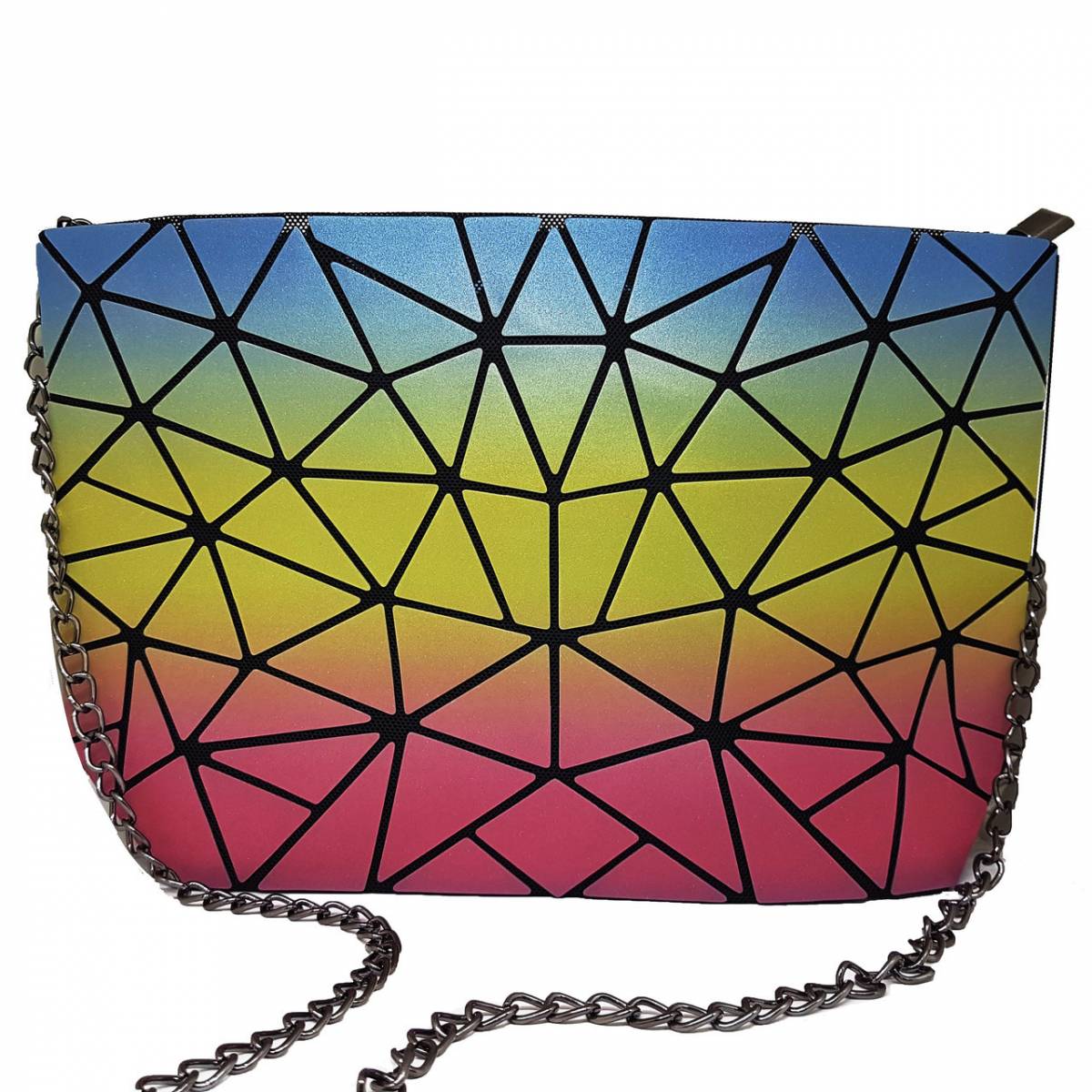 Клатч на молнии Geometry Rainbow