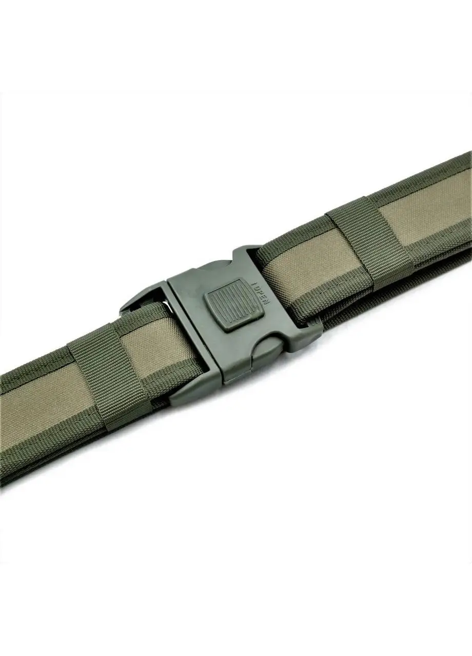 Тканинний ремінь тактичний Weatro Зелений tkn-48tkt-003