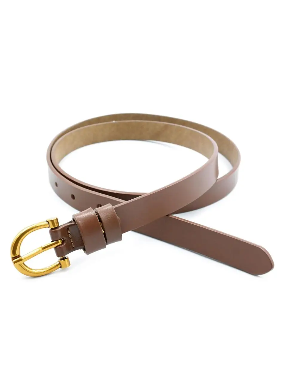 Жіночий шкіряний ремінь 1,8 х 110 см Weatro Коричневий zhin-kit-18k-0070