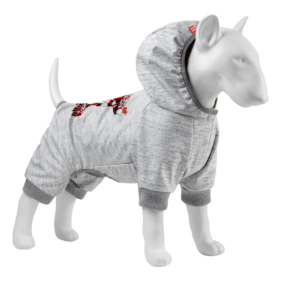 Комбінезон для собак WAUDOG Clothes малюнок "Харлі Квінн", софтшелл, L50, B 64-70 см, С 44-50 см