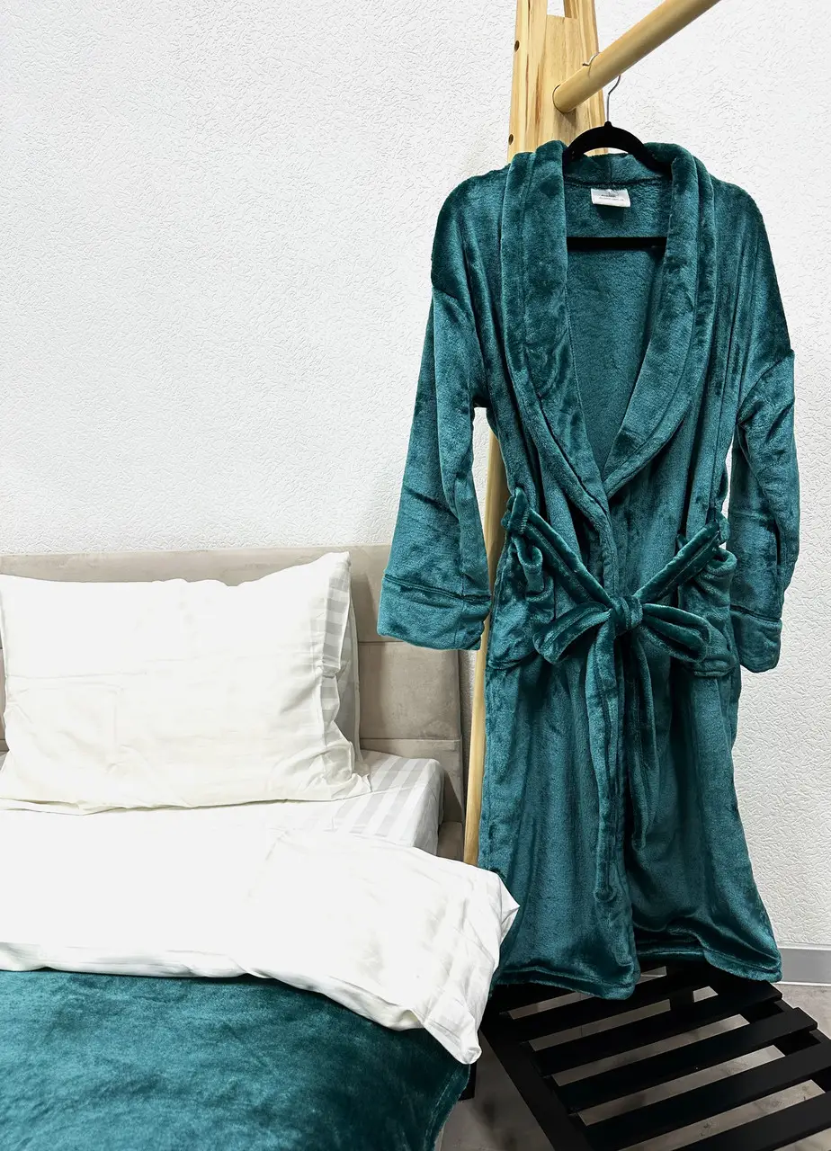 Халат Ecotton XXL з мікрофібри ізумрудний well soft Atlantic