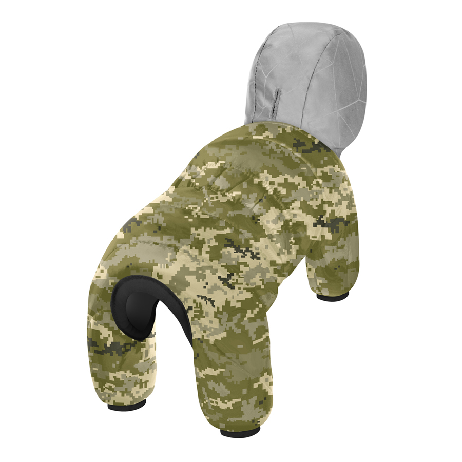 Комбінезон для собак WAUDOG Clothes, малюнок "Мілітарі", L50, В 70-74 см, С 47-50 см